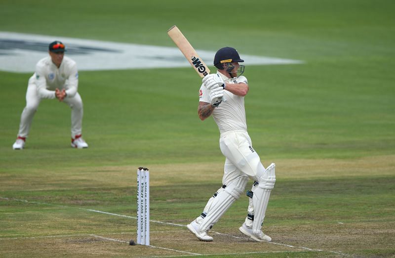 Stokes batting against South Africa 