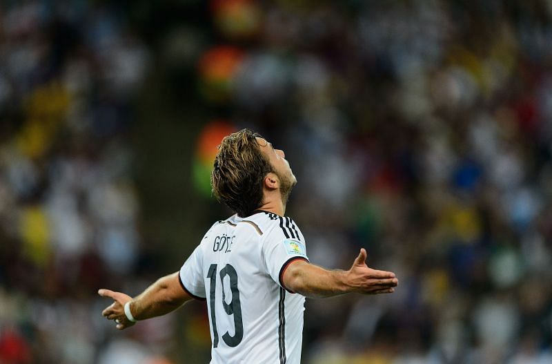 Mario Gotze during the 2014 FIFA World Cup Final between Germany and Argentina