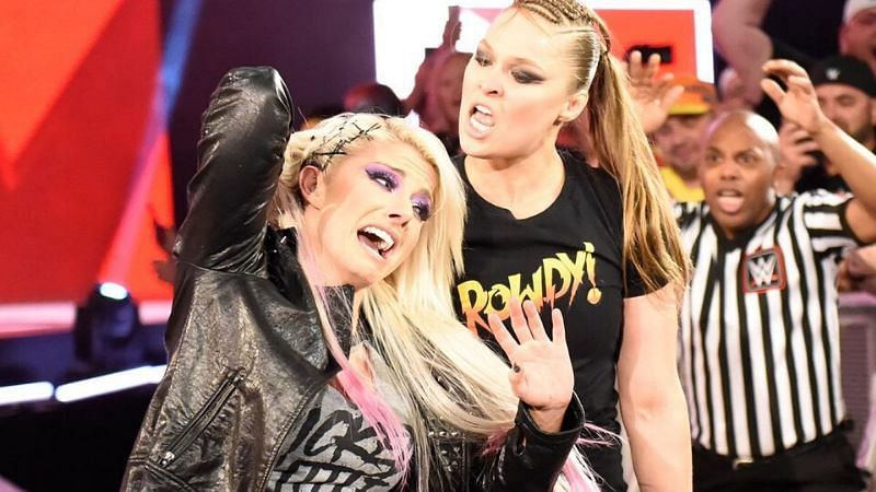 Alexa Bliss and Ronda Rousey