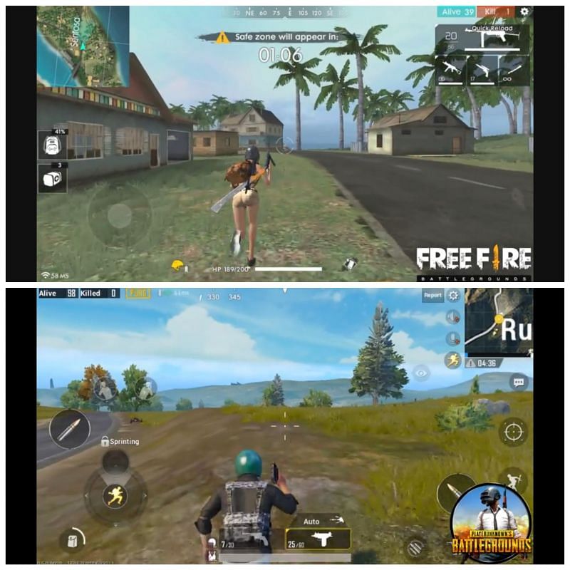 free fire pubg mein kaun best hai