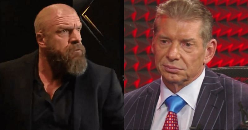 Triple H and Vince McMahon.