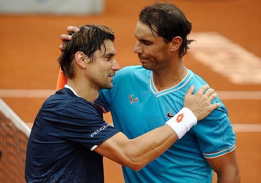 David Ferrer and Rafael Nadal played 32 times against each other on the professional circuit