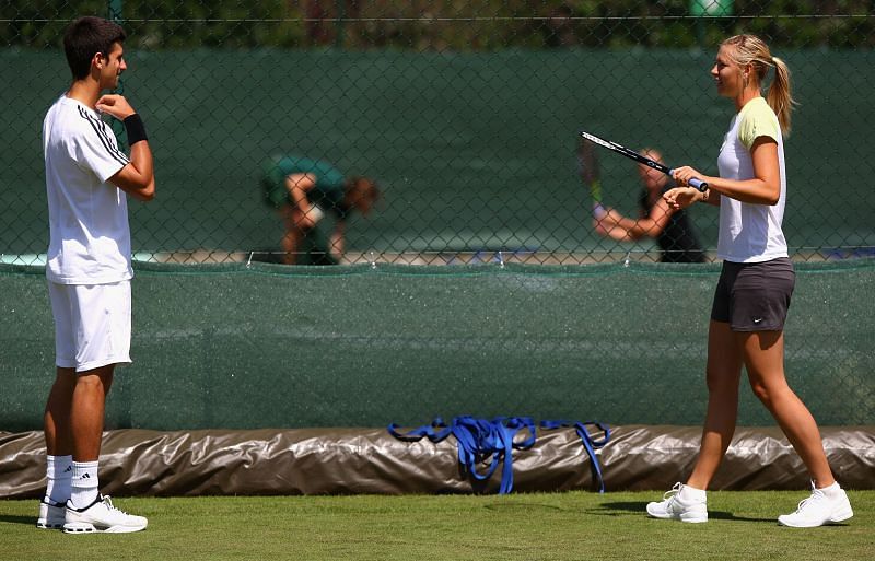 maria sharapova and novak djokovic