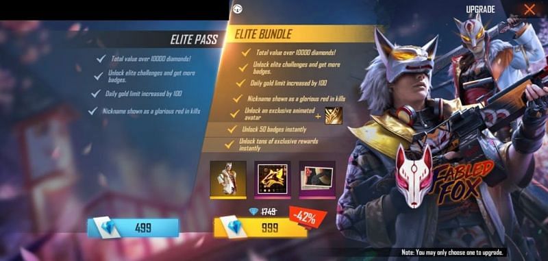 free fire s19 elite pass