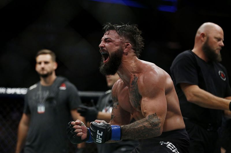 Mike Perry got his hand raised in the co-main event of UFC Fight Night against Mickey Gall.