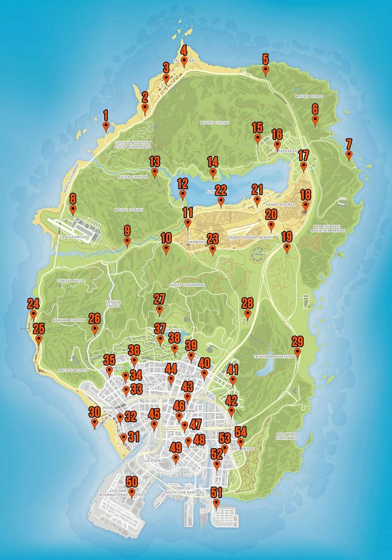 Playing Cards Locations in GTA: Online