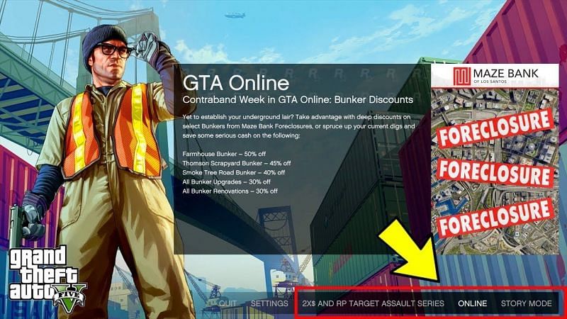 Join GTA Online by clicking Online button