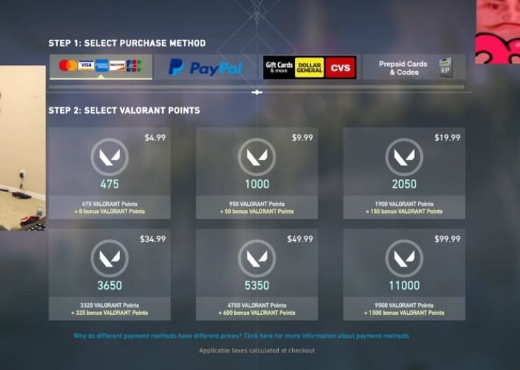 Valorant points price How much do Valorant points cost?