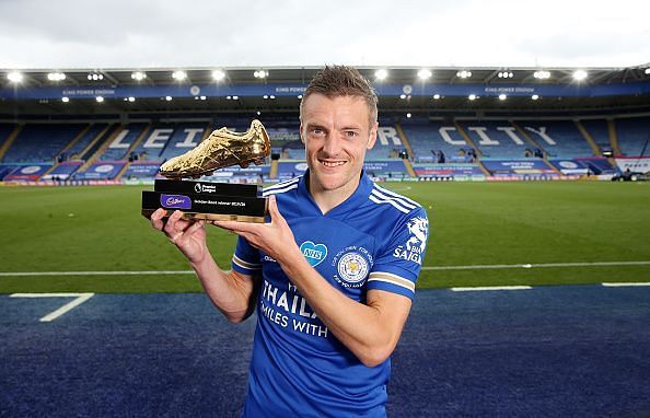 Jamie Vardy became the oldest recipient of the Premier League Golden Boot award