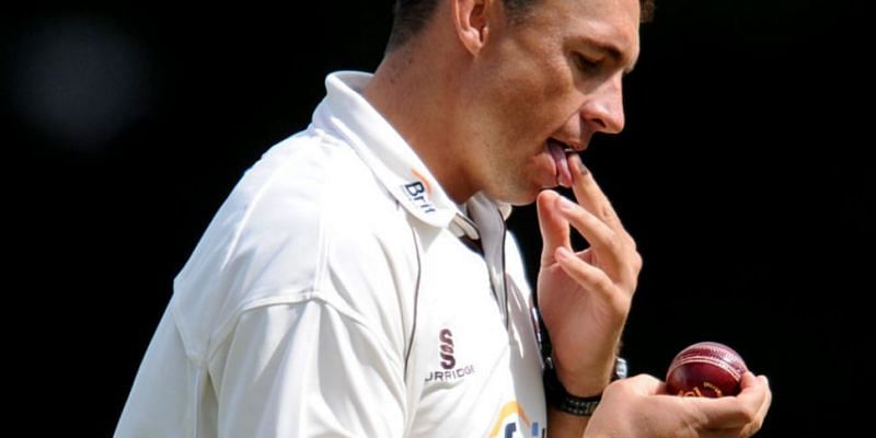 Applying saliva on the cricket ball has now been banned