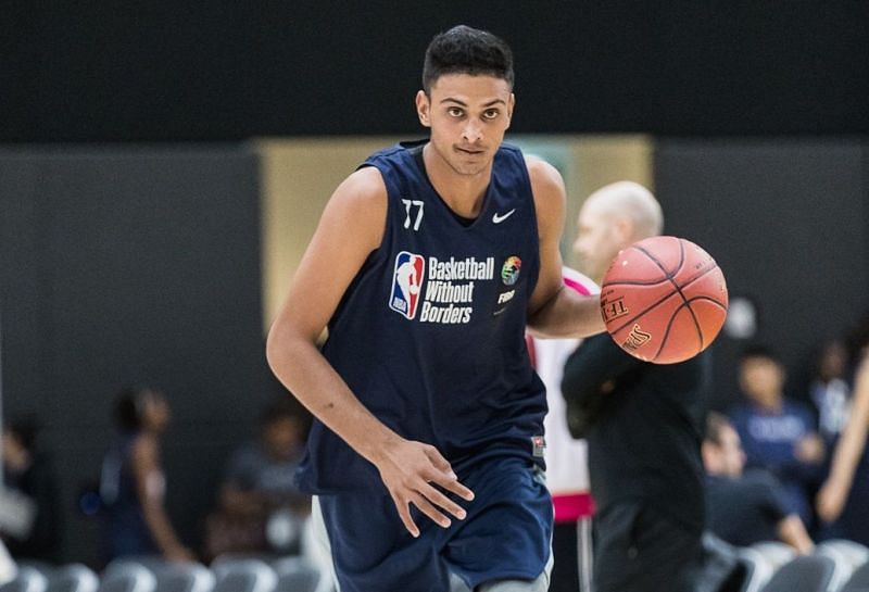 Princepal Singh during the Basketball Without Borders Camp in 2018
