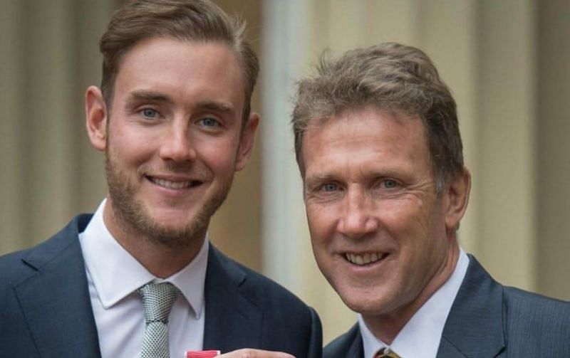 Chris Broad and Stuart Broad, an English father-s