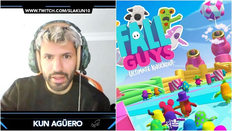 Manchester City Sergio Aguero added the feel-good game of the year, Fall Guys, to his list of Twitch streams