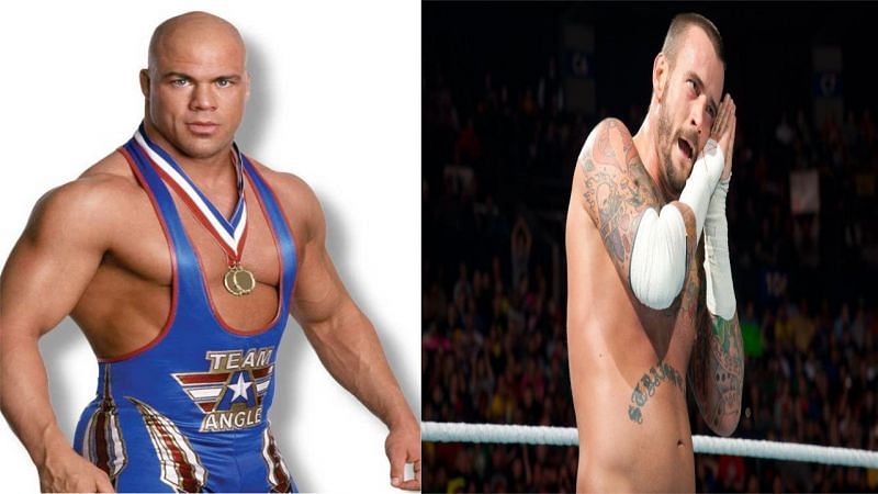 Kurt Angle left the WWE in 2006 which was the same year CM Punk debuted on the main roster.