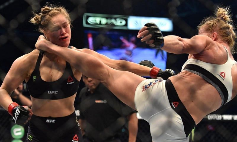 Holly Holm famously took the UFC Bantamweight title from Ronda Rousey in 2015.