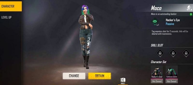 free fire moco character ability