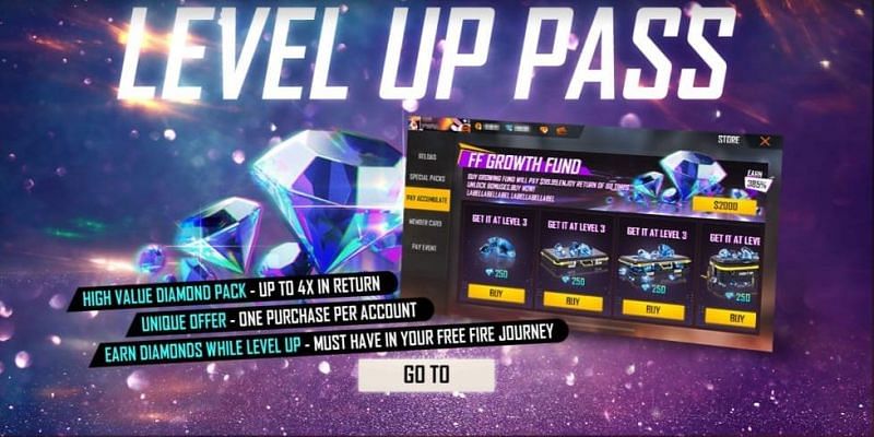 free fire level up pass buy