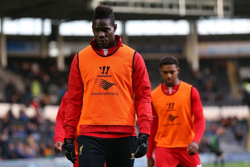 Balotelli spent most of his time at Liverpool on the bench