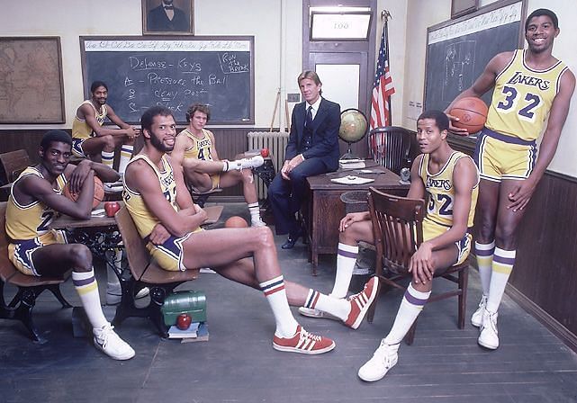 Paul Westhead with the 1981-82 LA Lakers [Credits: SI]