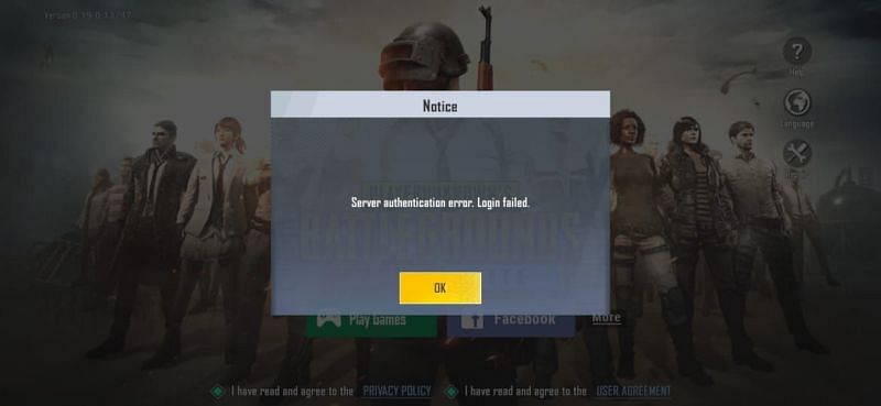 The players of PUBG Mobile lite are facing the same error