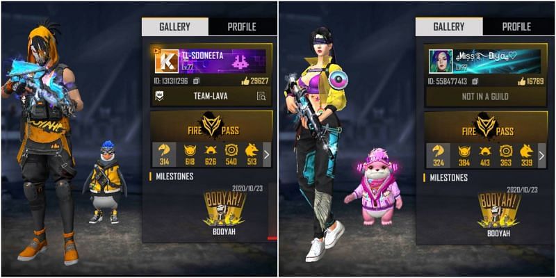 Who has better stats between Sooneeta and BlackPink Gaming in Free Fire?