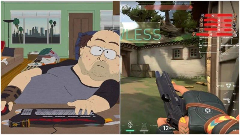 Griefing is becoming a serious problem in Valorant (image credits: South Park Comedy Central Left, Reddit Right)