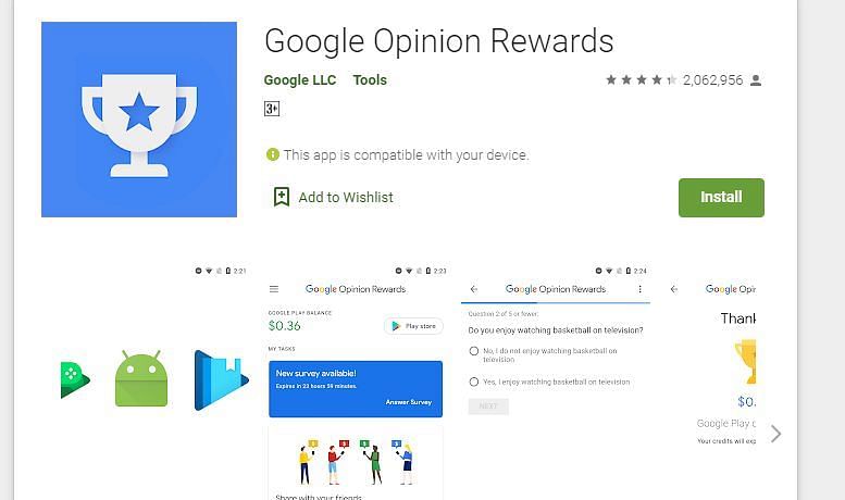 Google Opinion Rewards