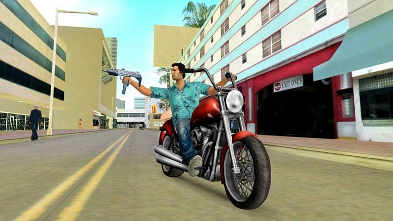 The use of mods will allow players to mitigate some of the issues they face by improving the graphics of GTA Vice City (Image via PCGamer)