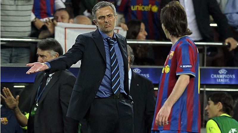 Jose Mourinho has faced Messi&#039;s Barcelona a lot in his managerial career