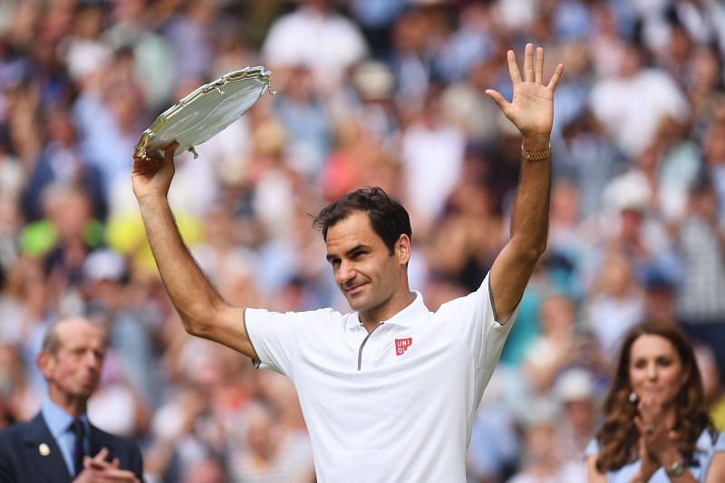 : Roger Federer at Wimbledon 2019