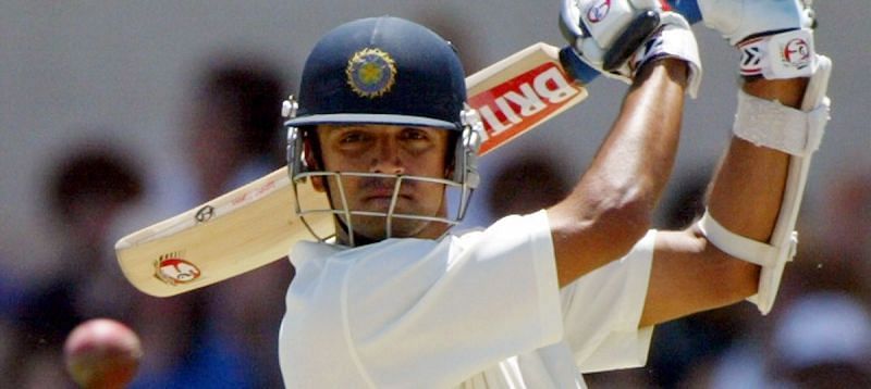 Rahul Dravid during his knock of 233 against Australia