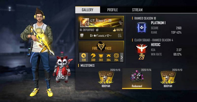 Gaming Tamizhan (GT King): Free Fire ID real name country stats and Gaming Tamizhan (GT King): Free Fire ID real name country stats and