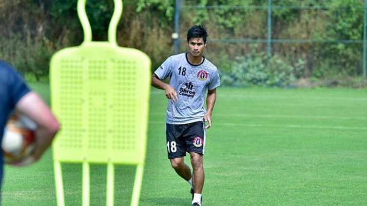 Eugeneson Lyngdoh during a training session for SC East Bengal