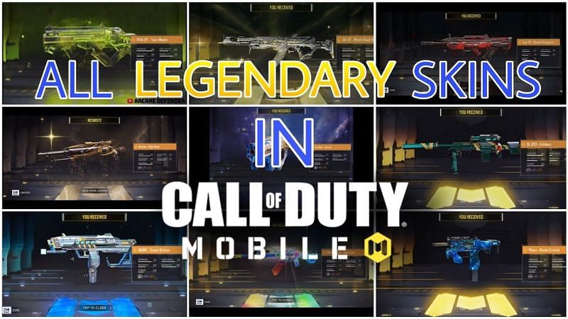 All legendary weapons in COD Mobile (Image via Lx Shiriga/YouTube) 