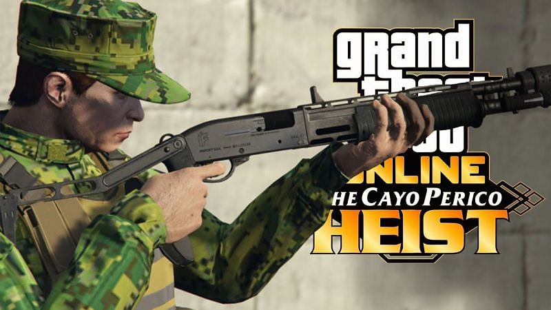 The combat shotgun from the Cayo Perico update (image via CentralGamingHub, YouTube)