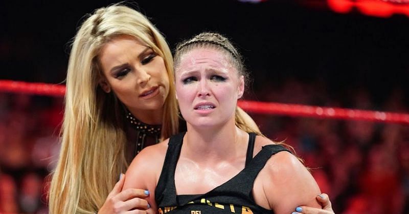 Natalya and Ronda Rousey on RAW.