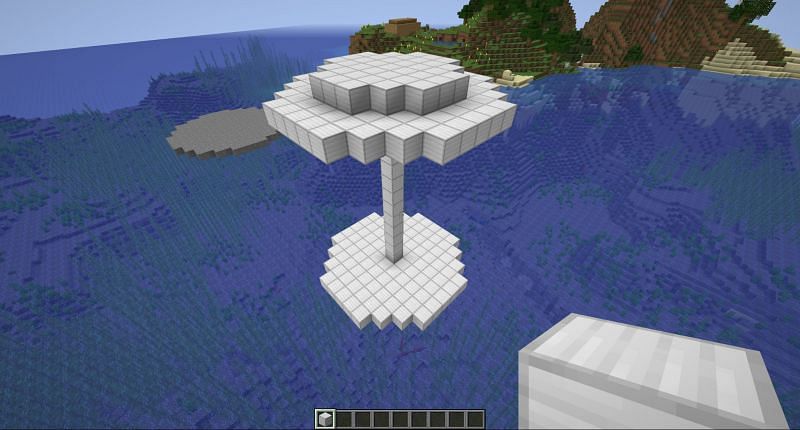 Step 3 to make a sphere in Minecraft