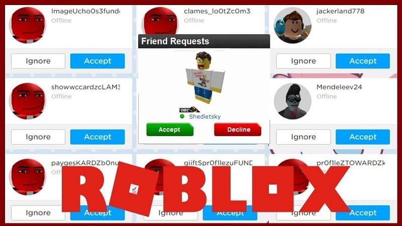 How to accept friend request in Roblox