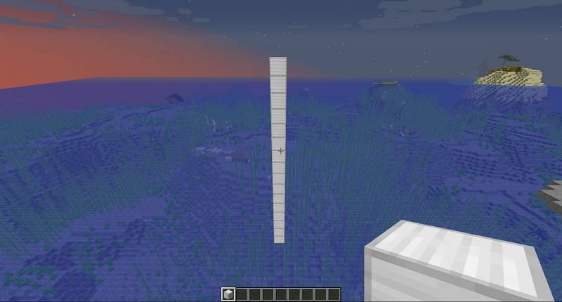 Step 1 to make a sphere in Minecraft