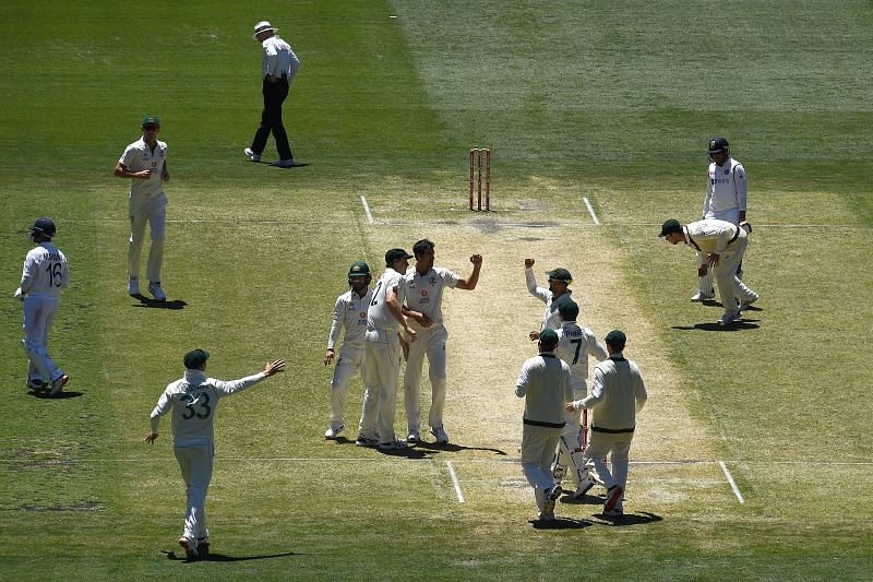 Australia lost the second Test by eight wickets.