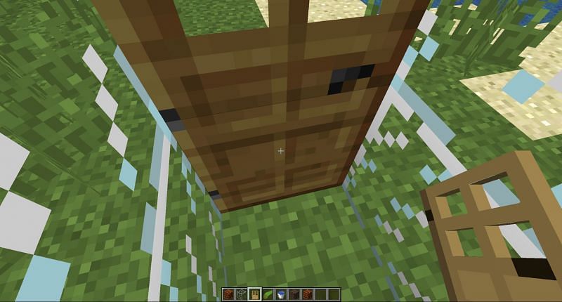 Step 2 to make a water elevator in Minecraft