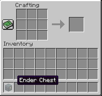 Place the ender chest in your inventory