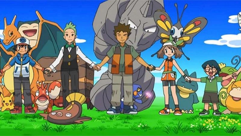 Ash&#039;s friends were crucial to his developmental arc (Image via The Pokemon Company)