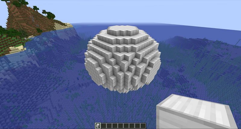 A Complete Sphere in Minecraft