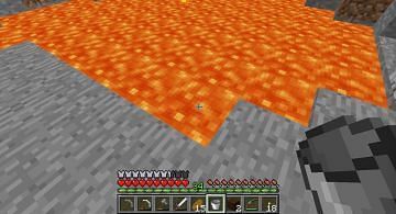 Lava buckets are also typically given upon spawn when playing skyblock