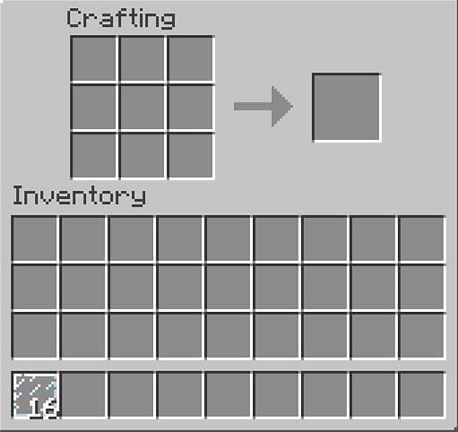 Placing glass block in your inventory