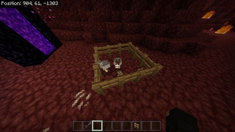 How do you make a chicken in Minecraft?