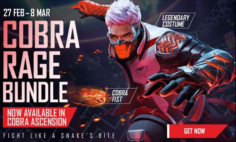 How To Get Cobra Rage Bundle Cobra Fist And Other Rewards From Cobra Ascension Event In Free Fire 3776