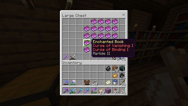 Enchantment books in Minecraft