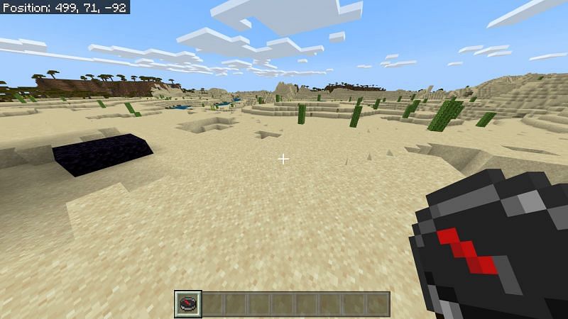 Using compass in Minecraft